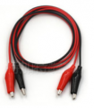 Art. No. CL-207 1 Meter Red & Black Twin Wires with Alligator Clips Attached